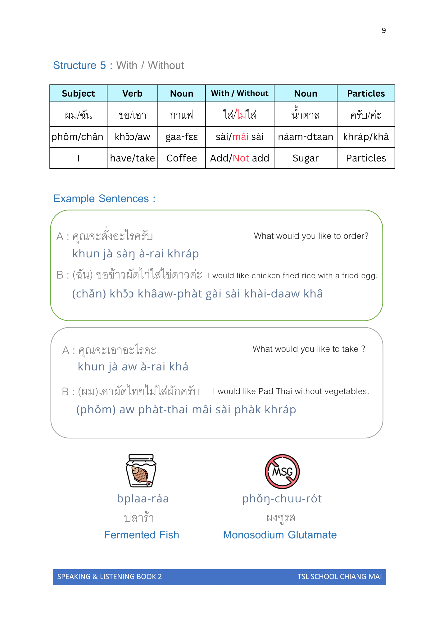 Thai level 2 (with phonetic transcription)  CEFR A1