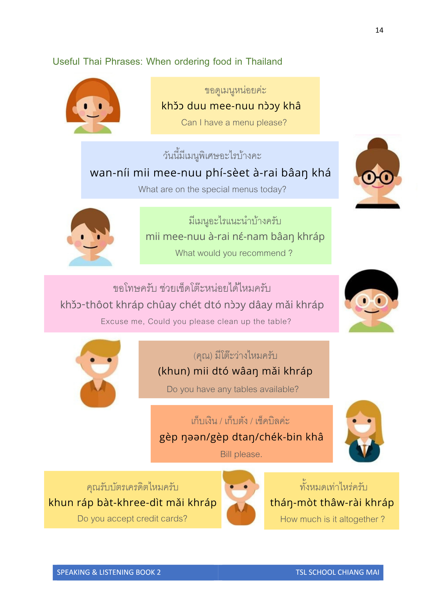 Thai level 2 (with phonetic transcription)  CEFR A1