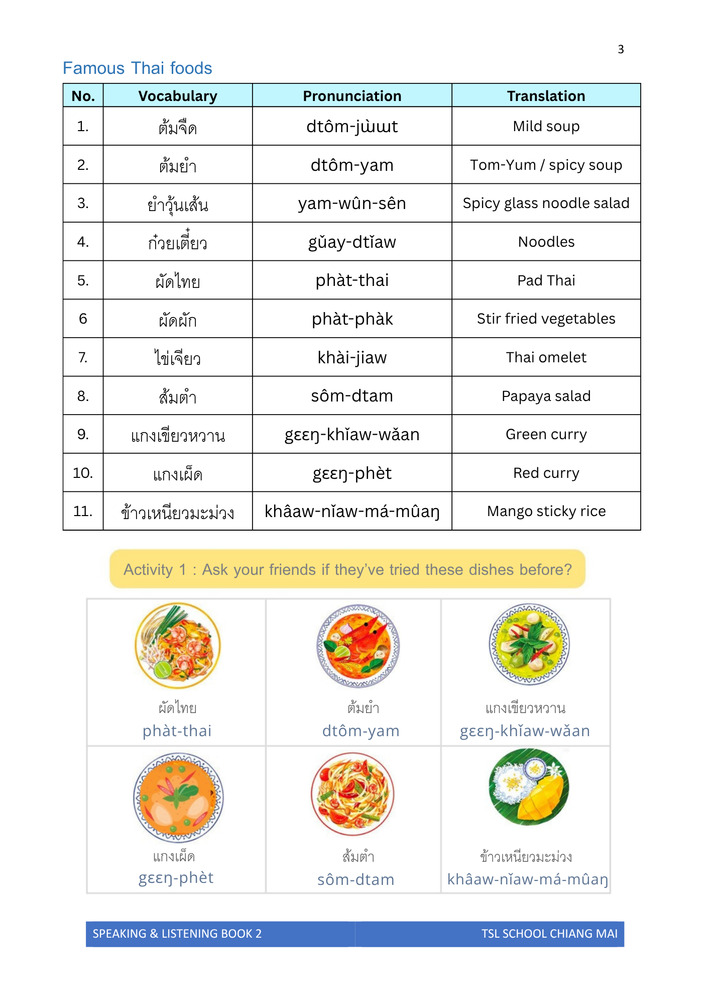 Thai level 2 (with phonetic transcription)  CEFR A1
