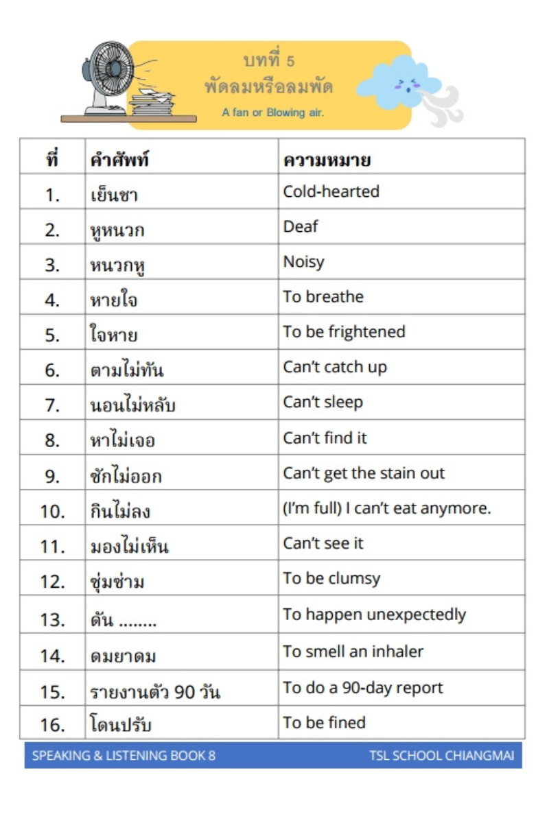 Thai level 8 (with Thai alphabet only) 